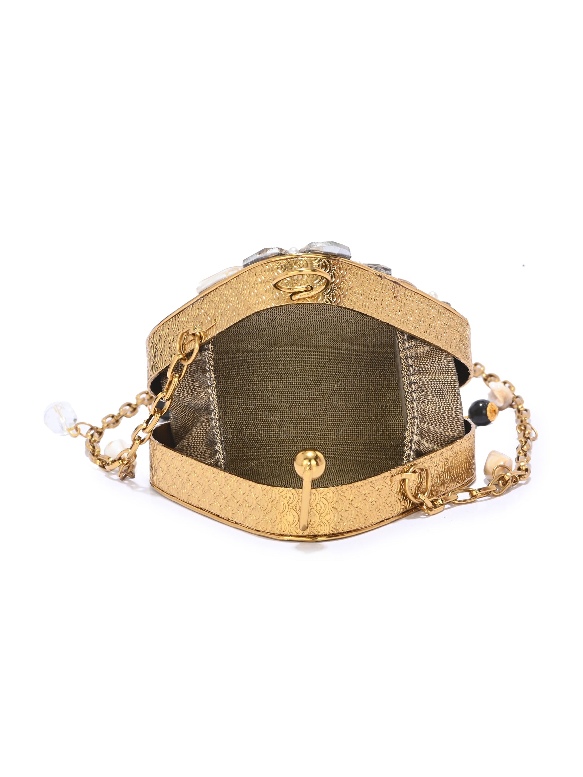GOLD METAL MINI BATUA OVAL (Copy) ladybossbyegoss