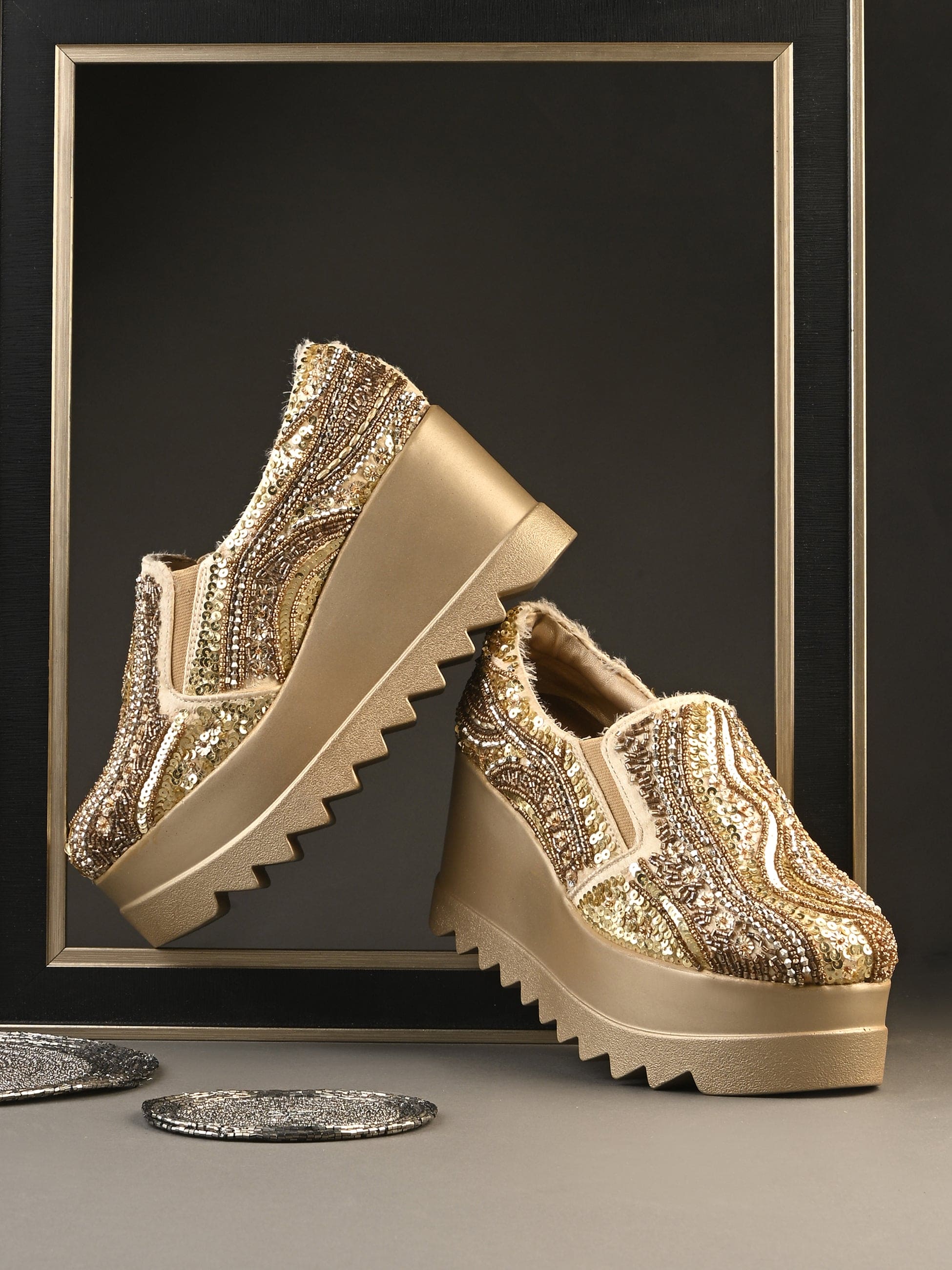 Crysta Bridal Sneakers For Women by Lady Boss ladybossbyegoss