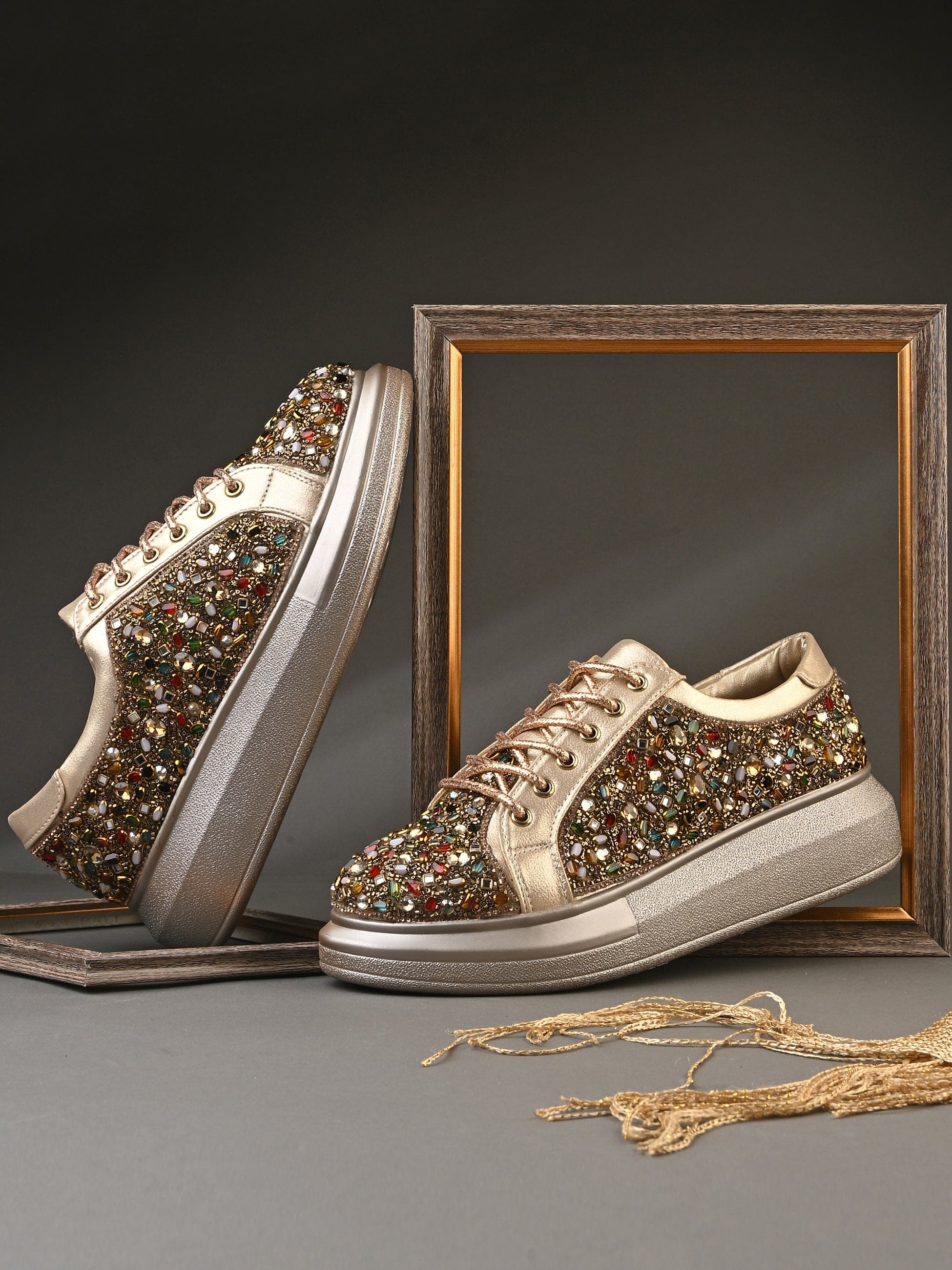 Crysta Bridal Sneakers For Women by Lady Boss ladybossbyegoss