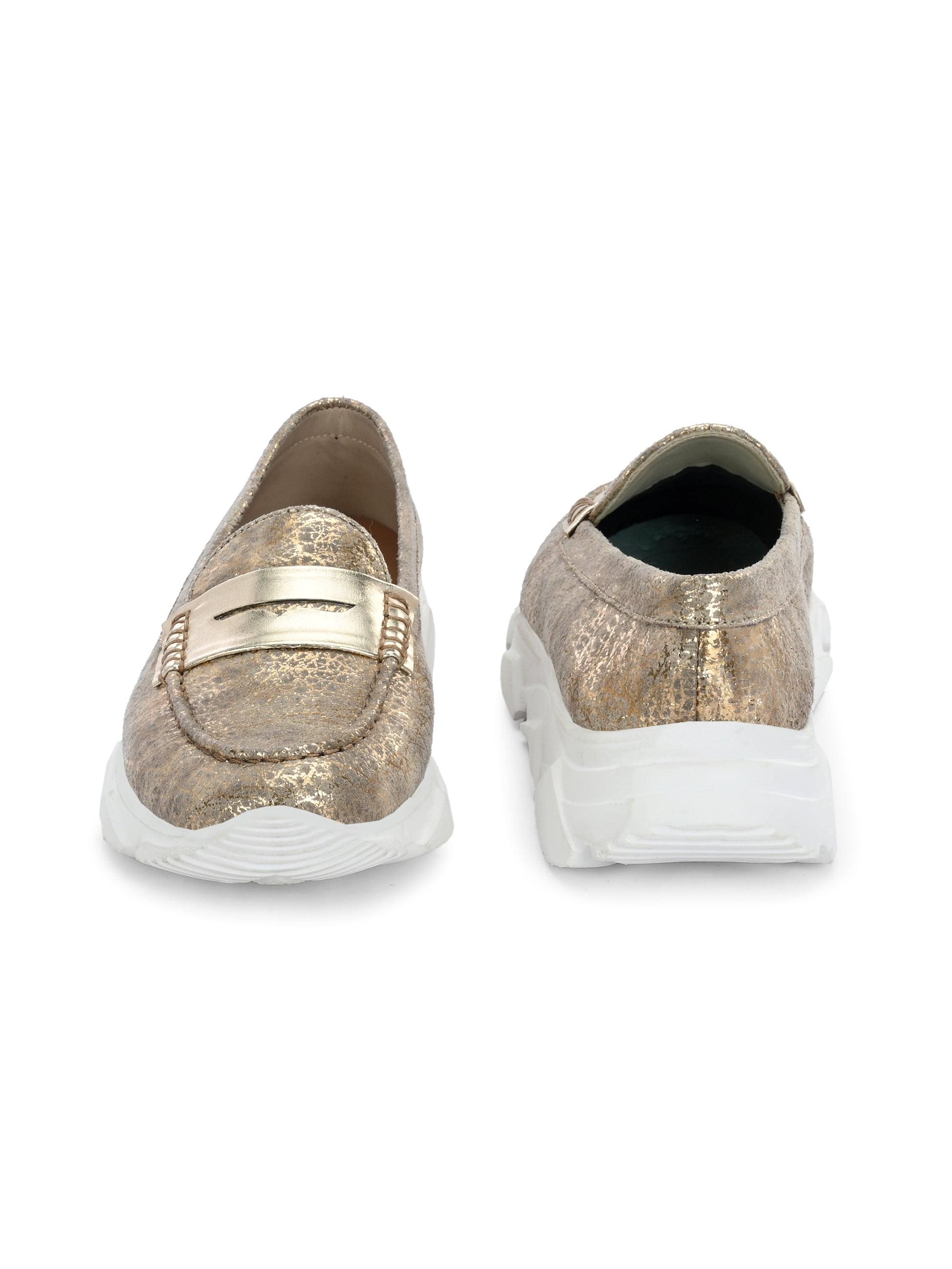 Sparkling Gold Sneakers - ladybossbyegoss