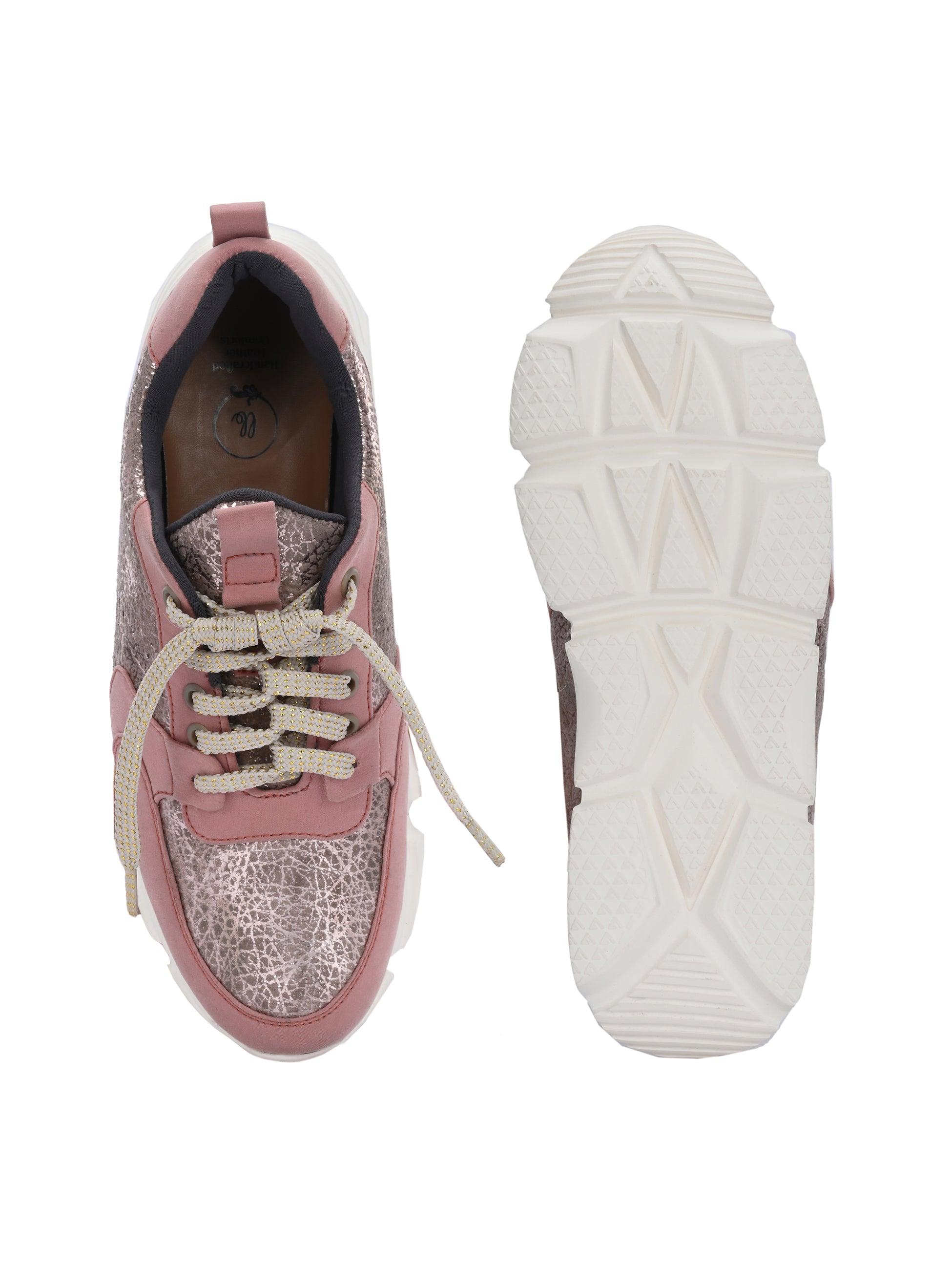 Pink Dawn Sneakers - ladybossbyegoss