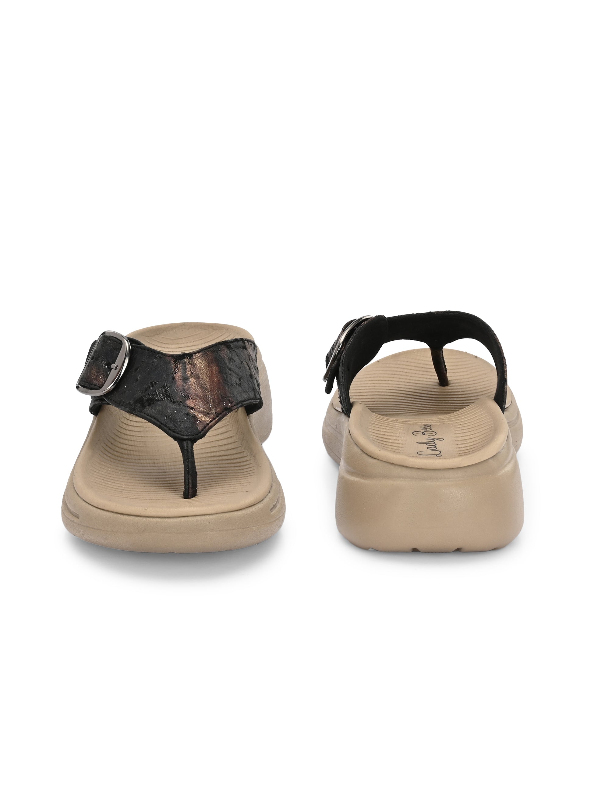 BLACK GETAWAY CHAPPALS ladybossbyegoss