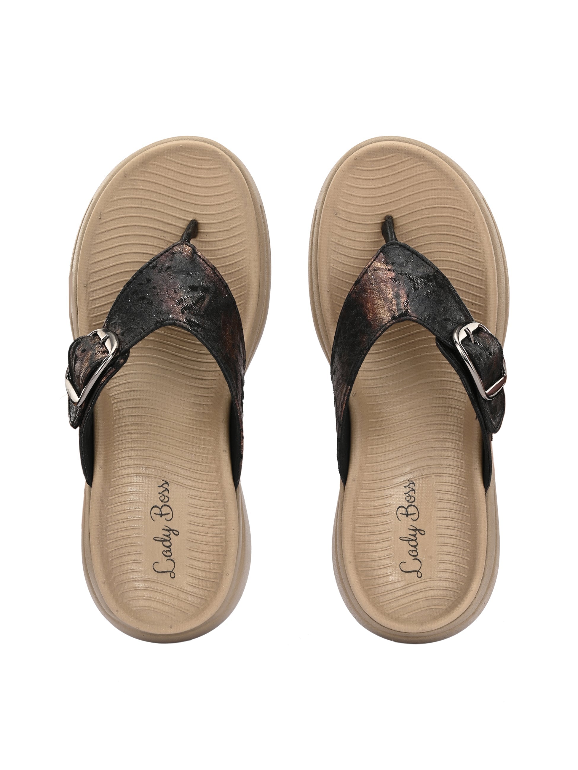 BLACK GETAWAY CHAPPALS ladybossbyegoss