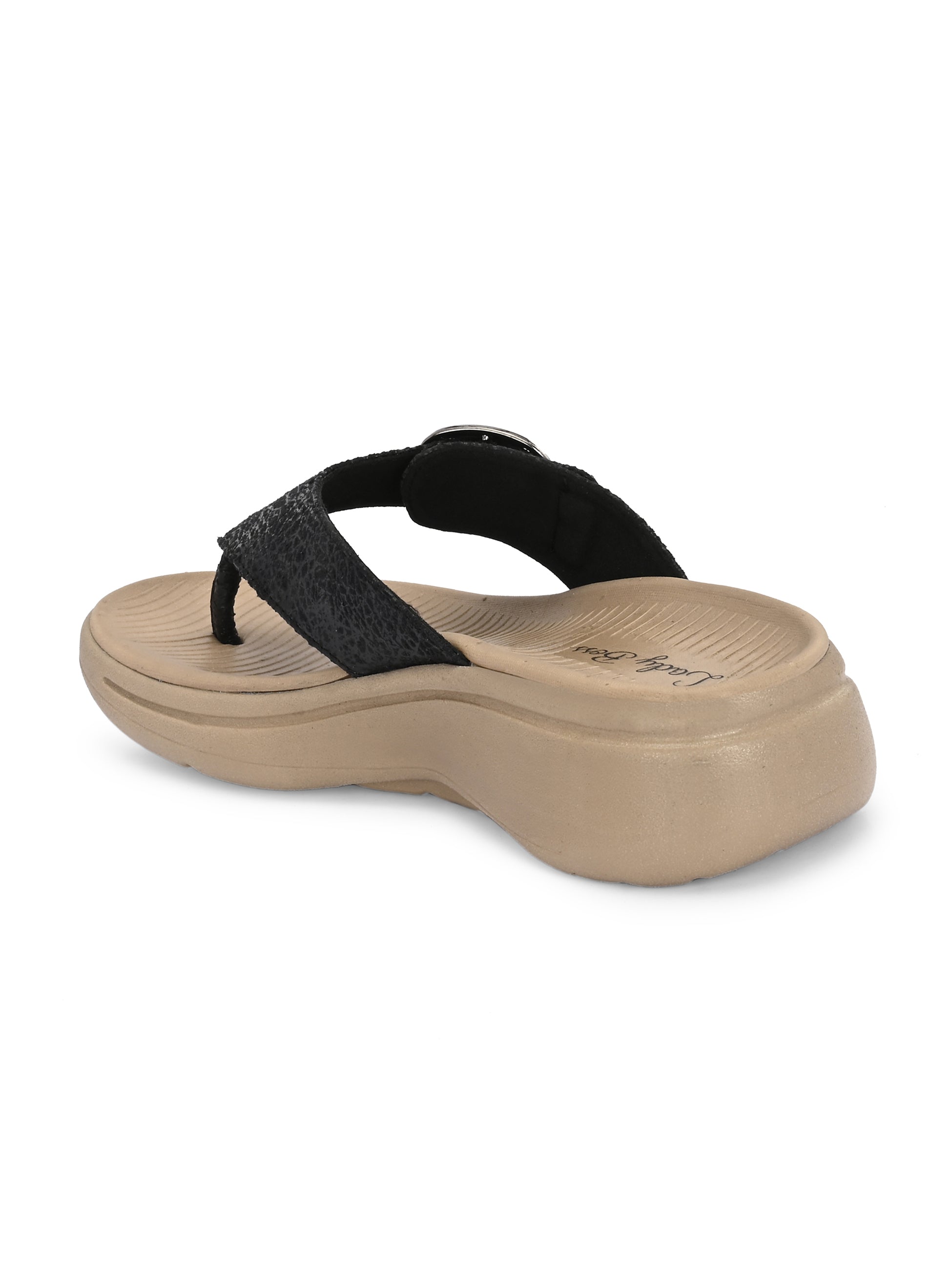 BLACK GETAWAY CHAPPALS ladybossbyegoss