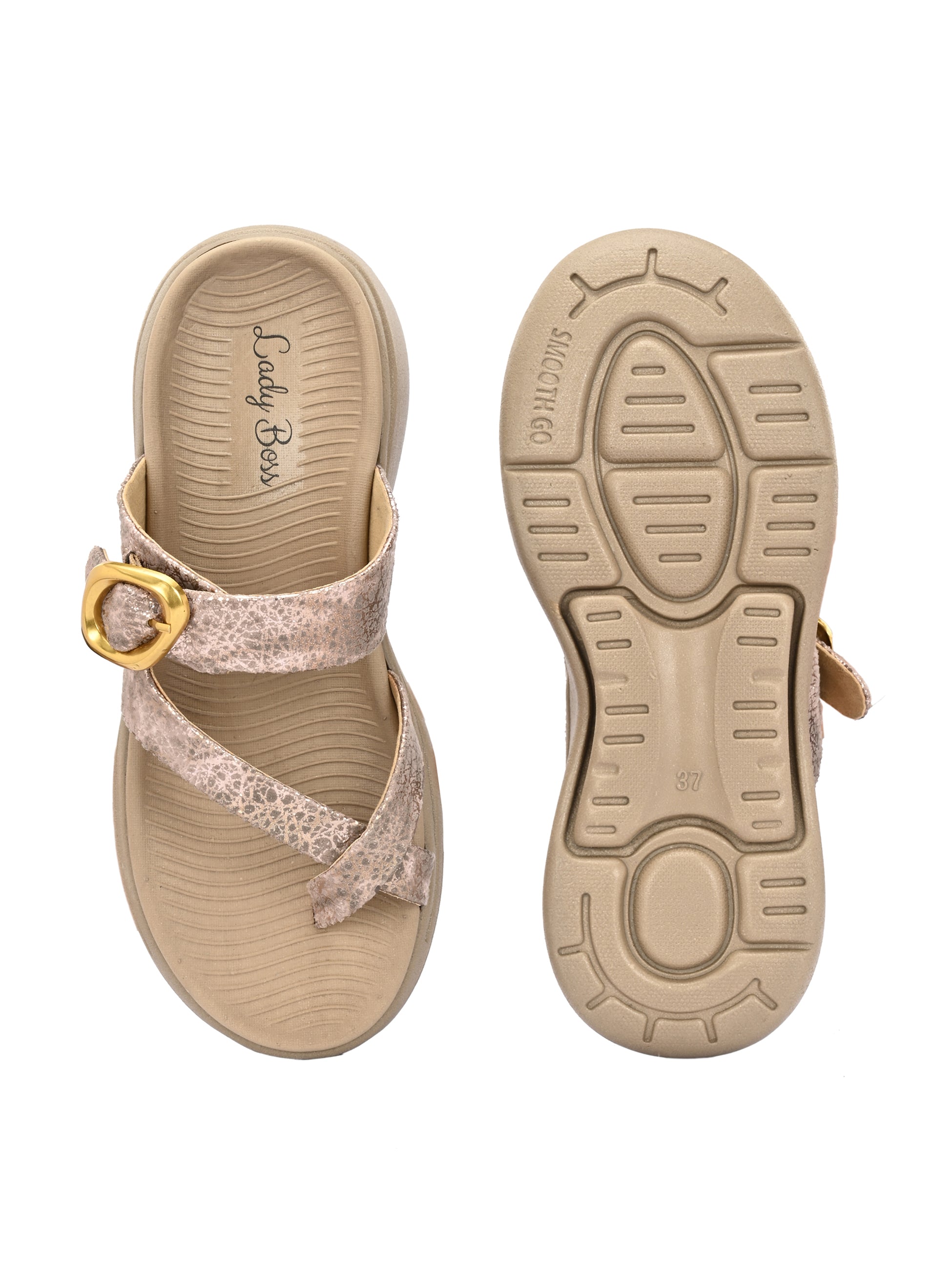 Mayari Rosè Gold Bling Slip-Ons ladybossbyegoss
