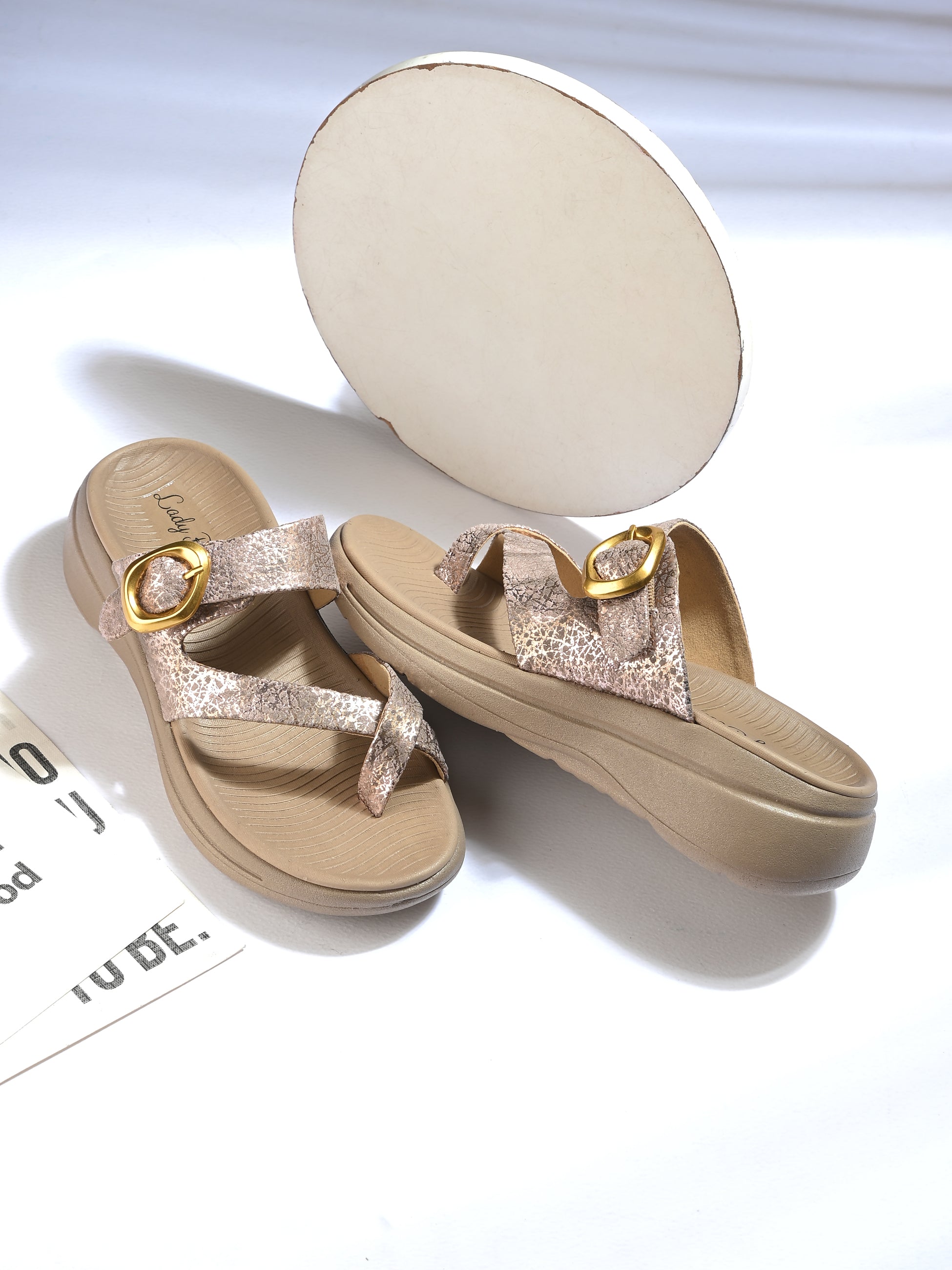Mayari Rosè Gold Bling Slip-Ons ladybossbyegoss
