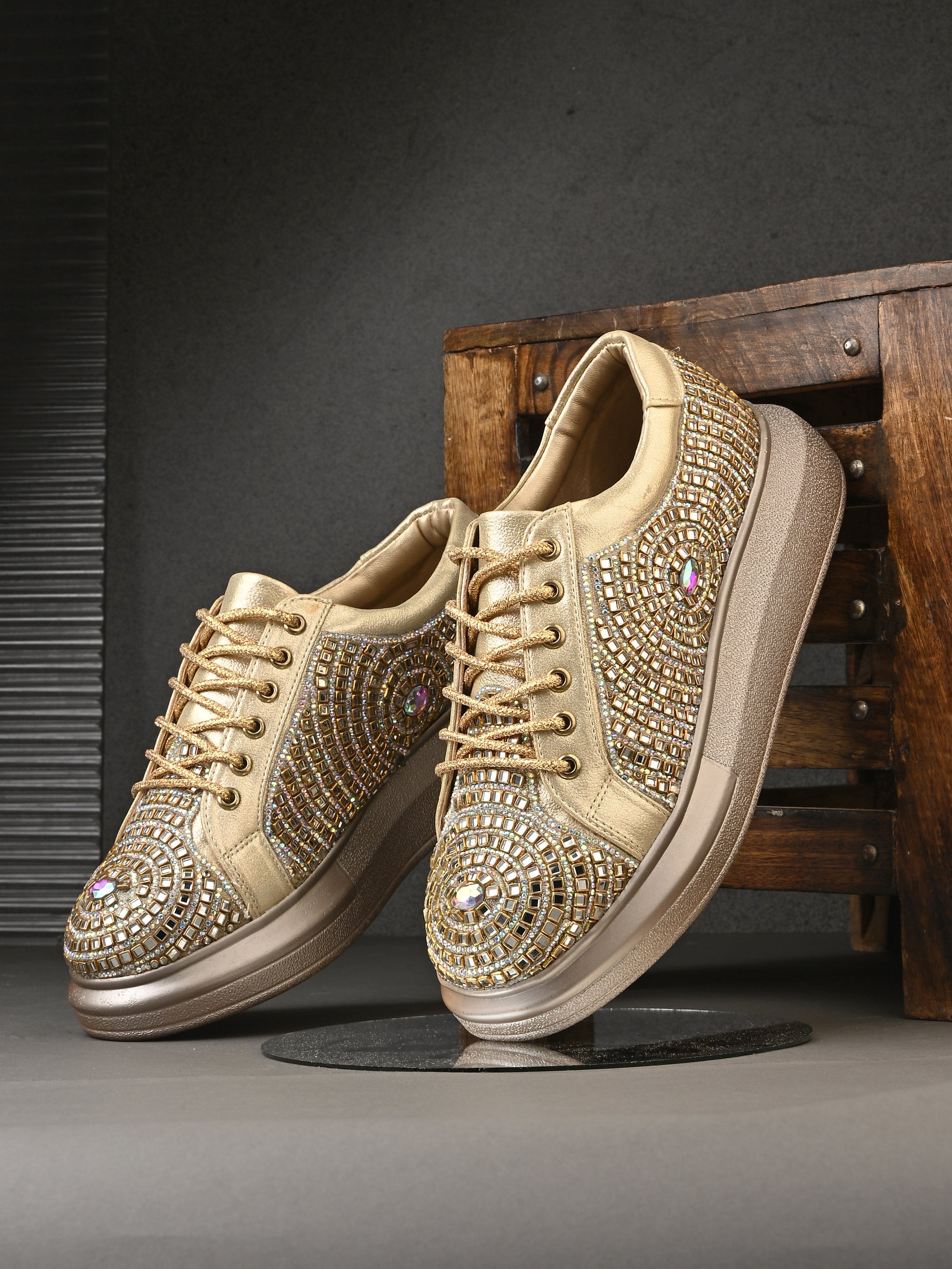 Crysta Bridal Sneakers For Women by Lady Boss ladybossbyegoss