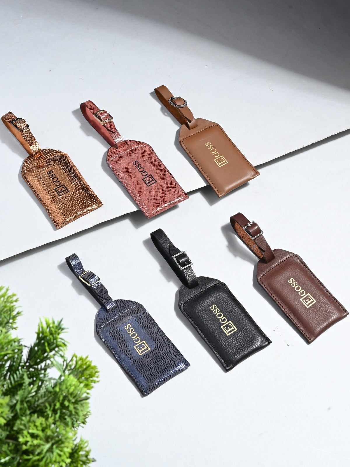 Leather Luggage Tags For Him & Her (Set of 4) Egoss Shoes
