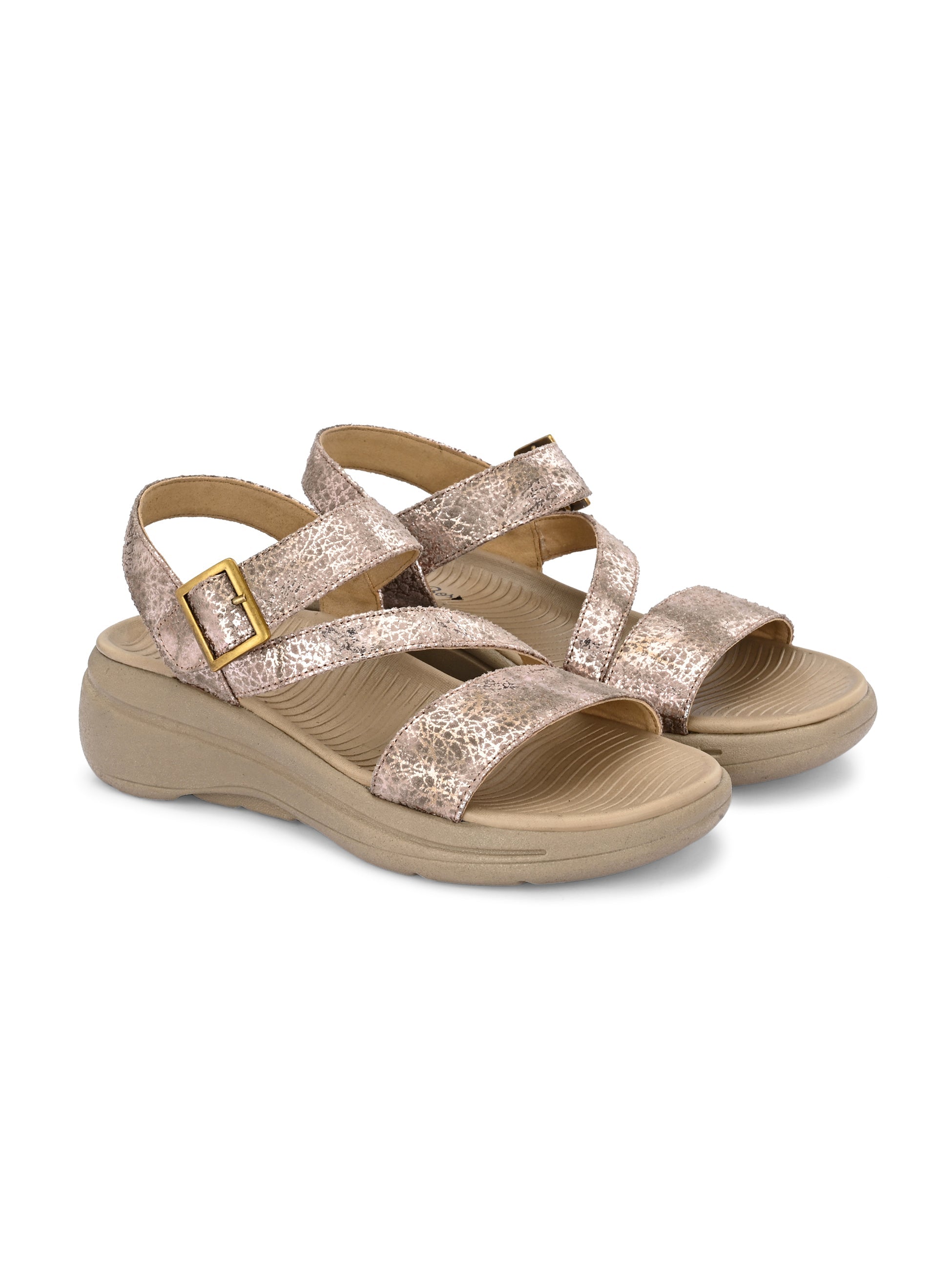 Sandals Gold ladybossbyegoss