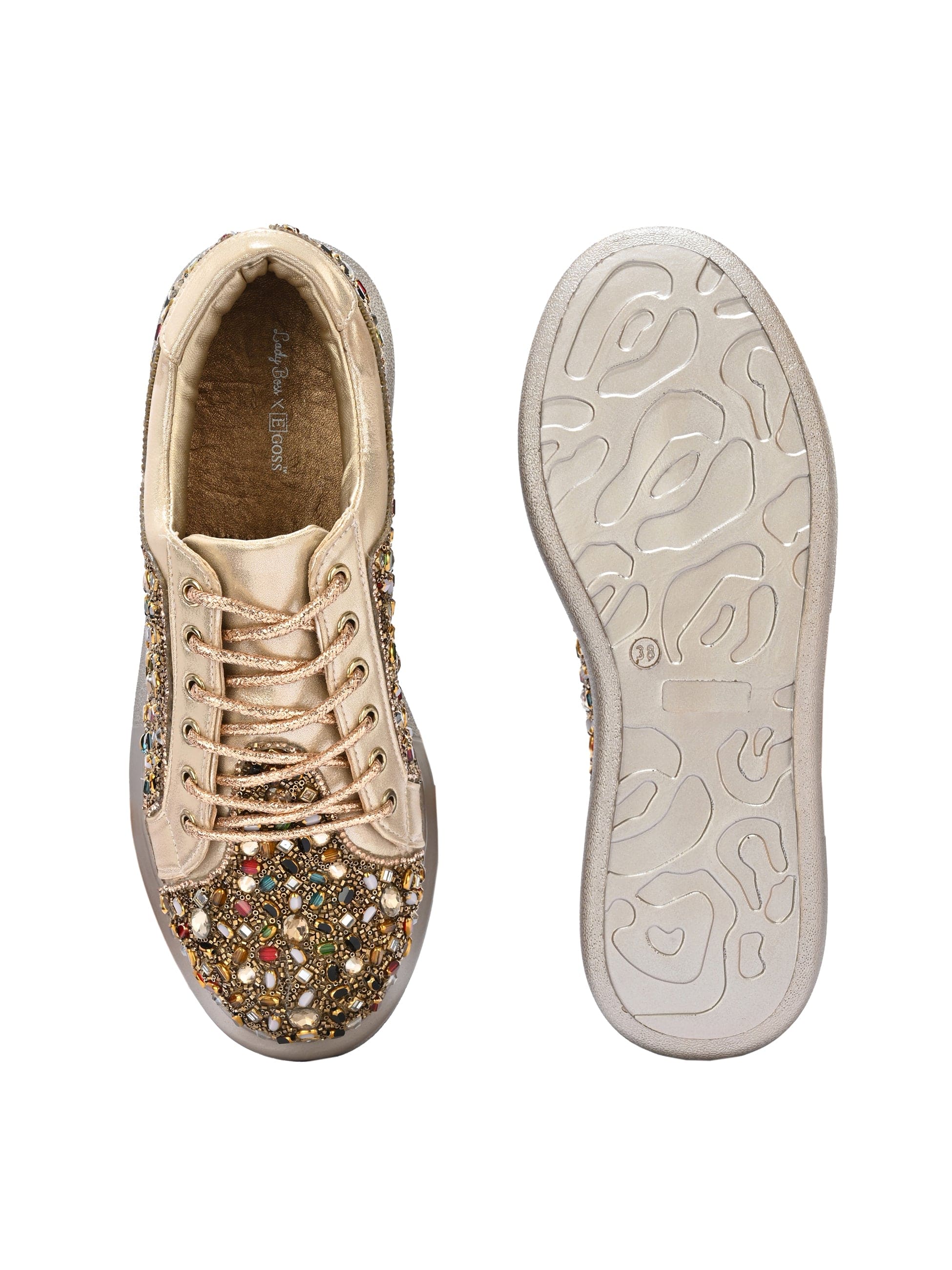 Crysta Bridal Sneakers For Women by Lady Boss ladybossbyegoss