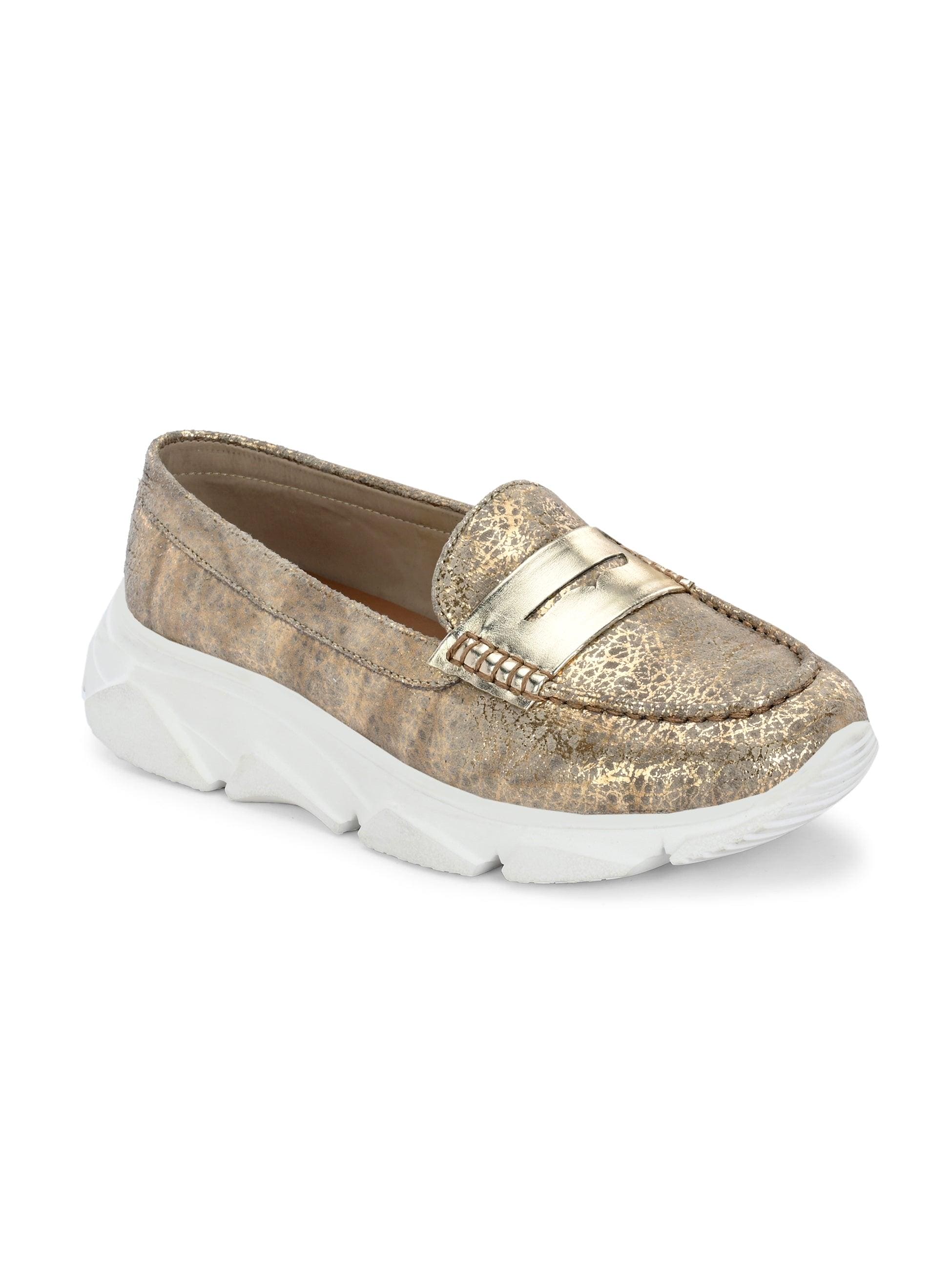 Sparkling Gold Sneakers - ladybossbyegoss