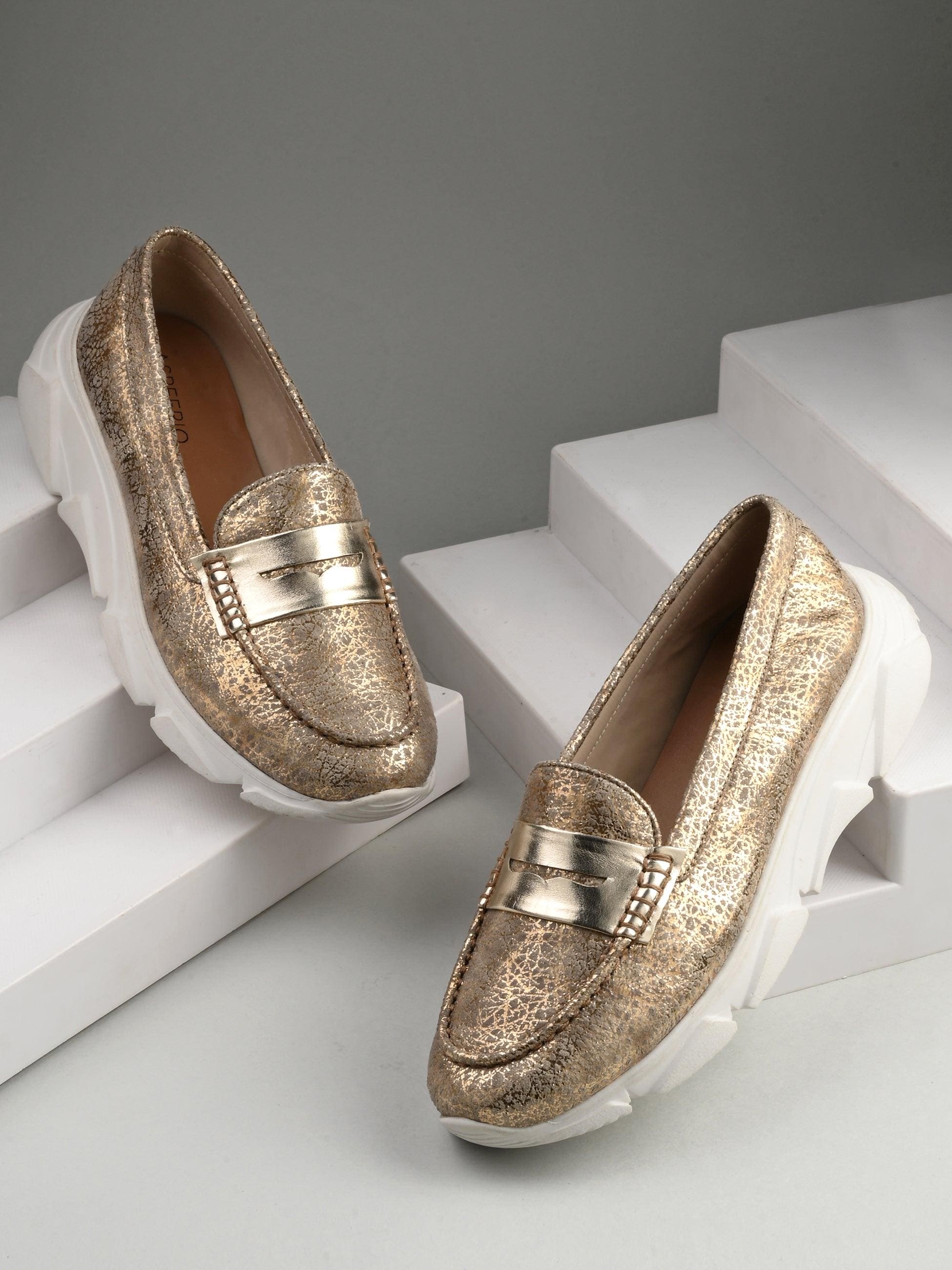 Sparkling Gold Sneakers - ladybossbyegoss