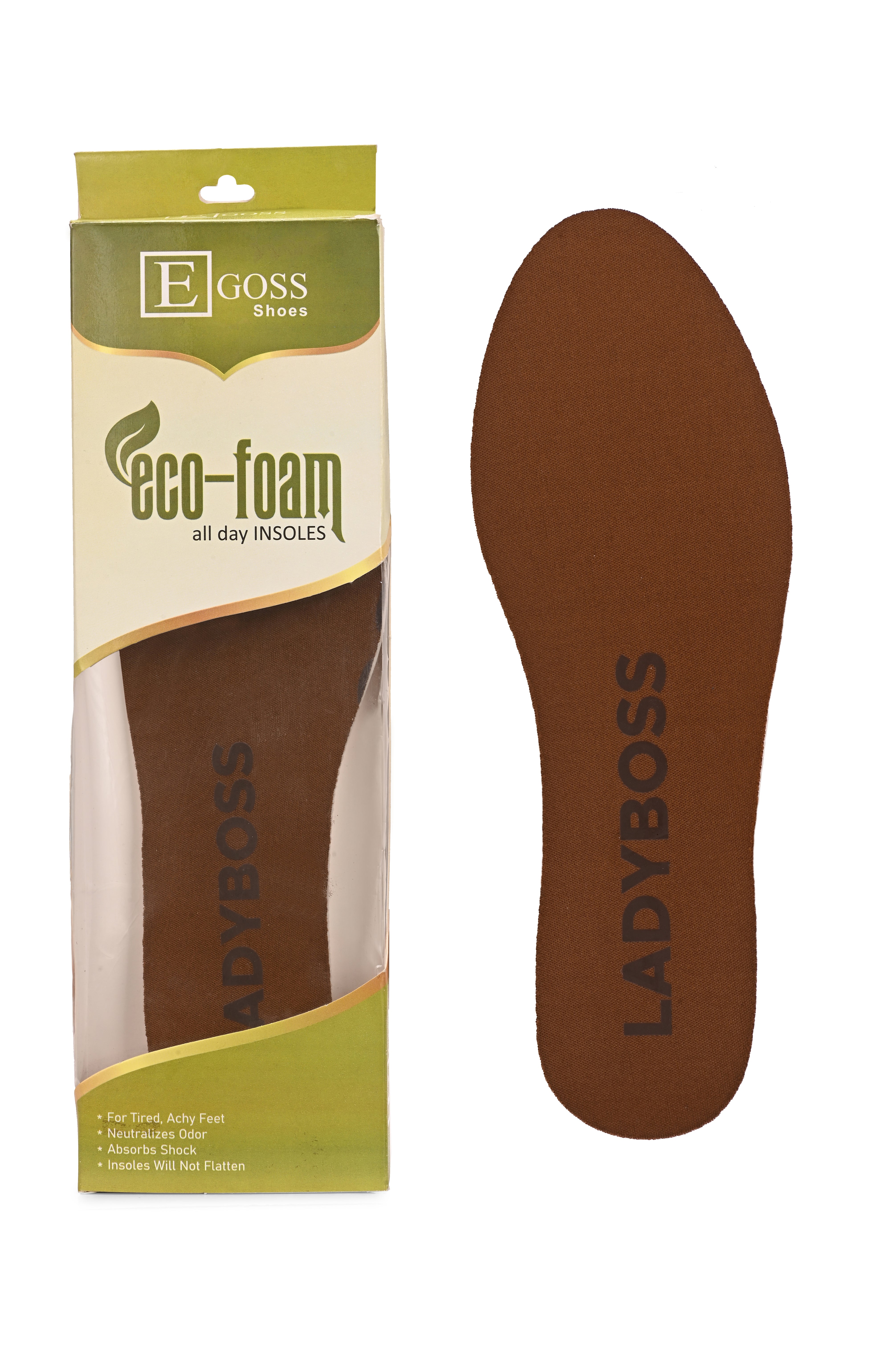 Everyday Comfort Insoles for Women by Lady Boss Egoss Shoes