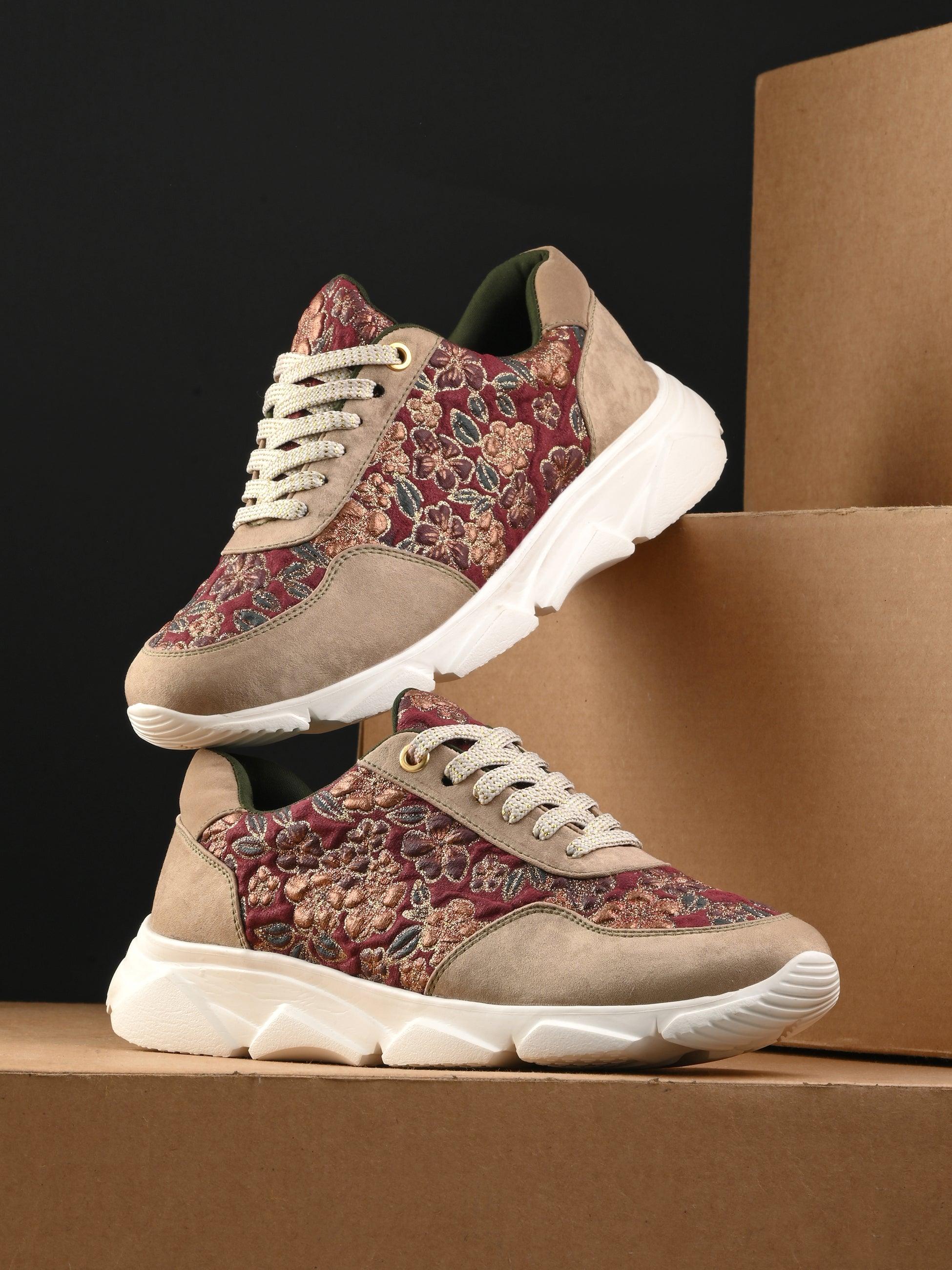 Floral Fusion Sneakers - ladybossbyegoss