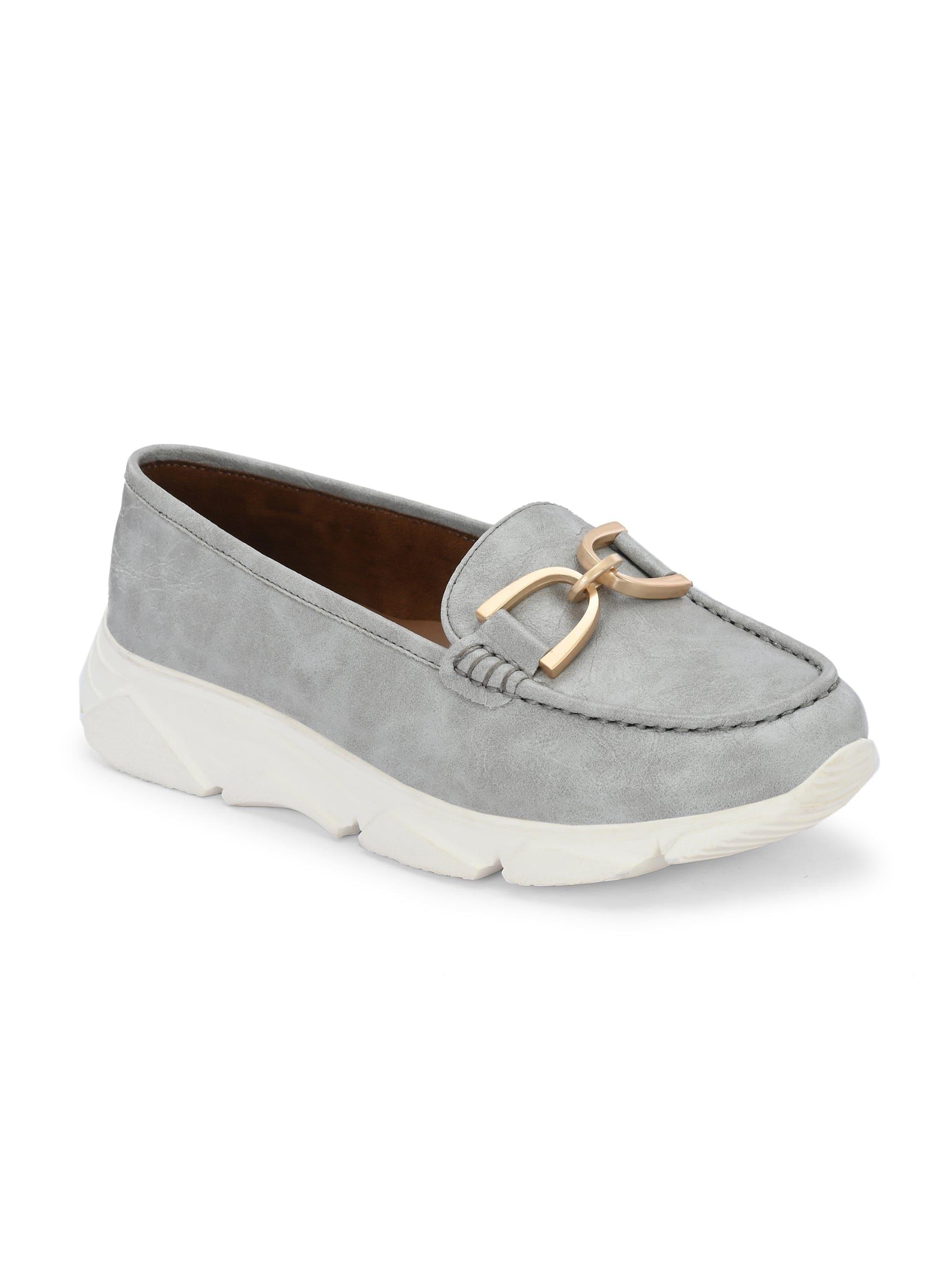 Gray Buckled Sneakers - ladybossbyegoss