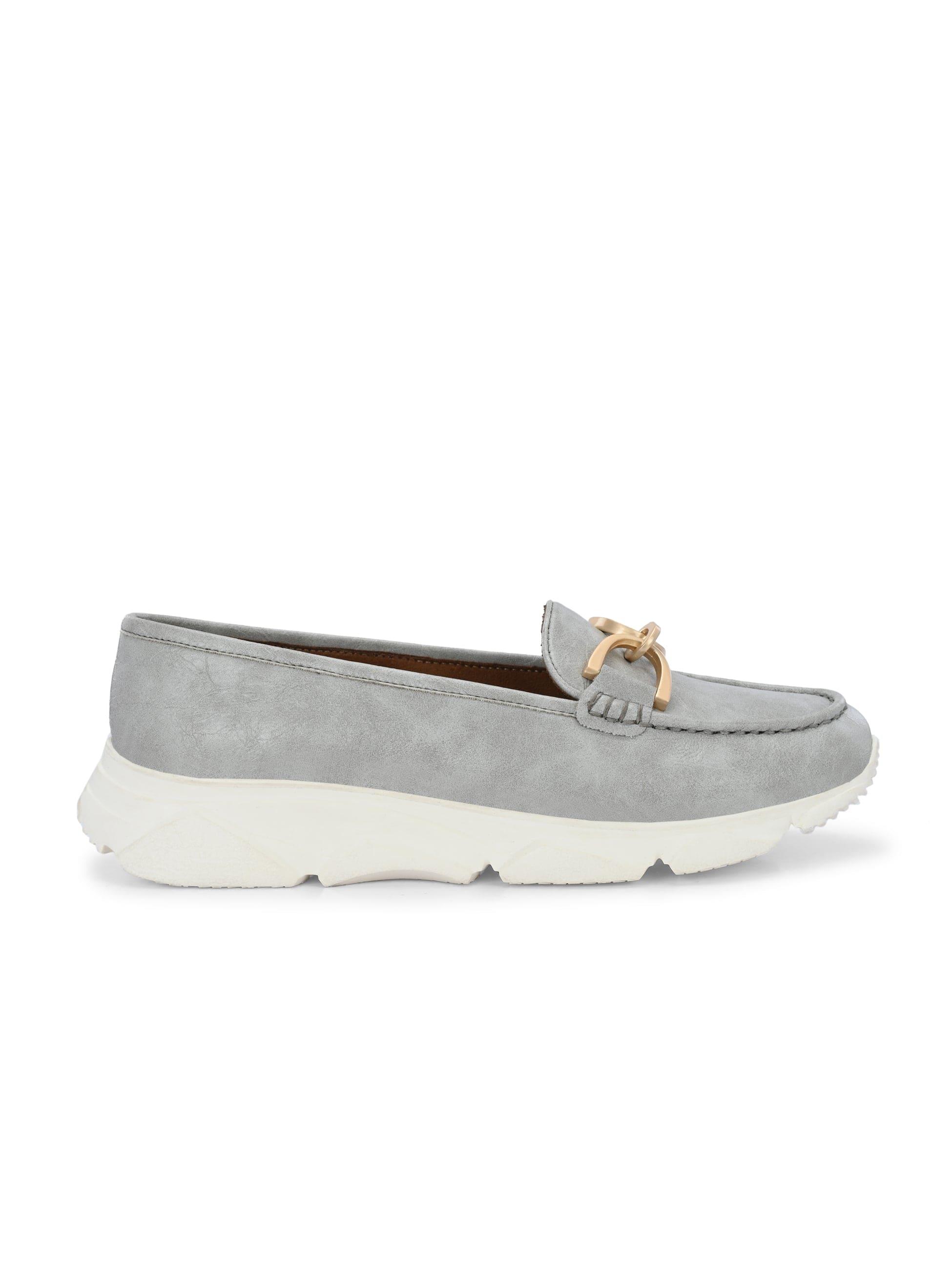 Gray Buckled Sneakers - ladybossbyegoss