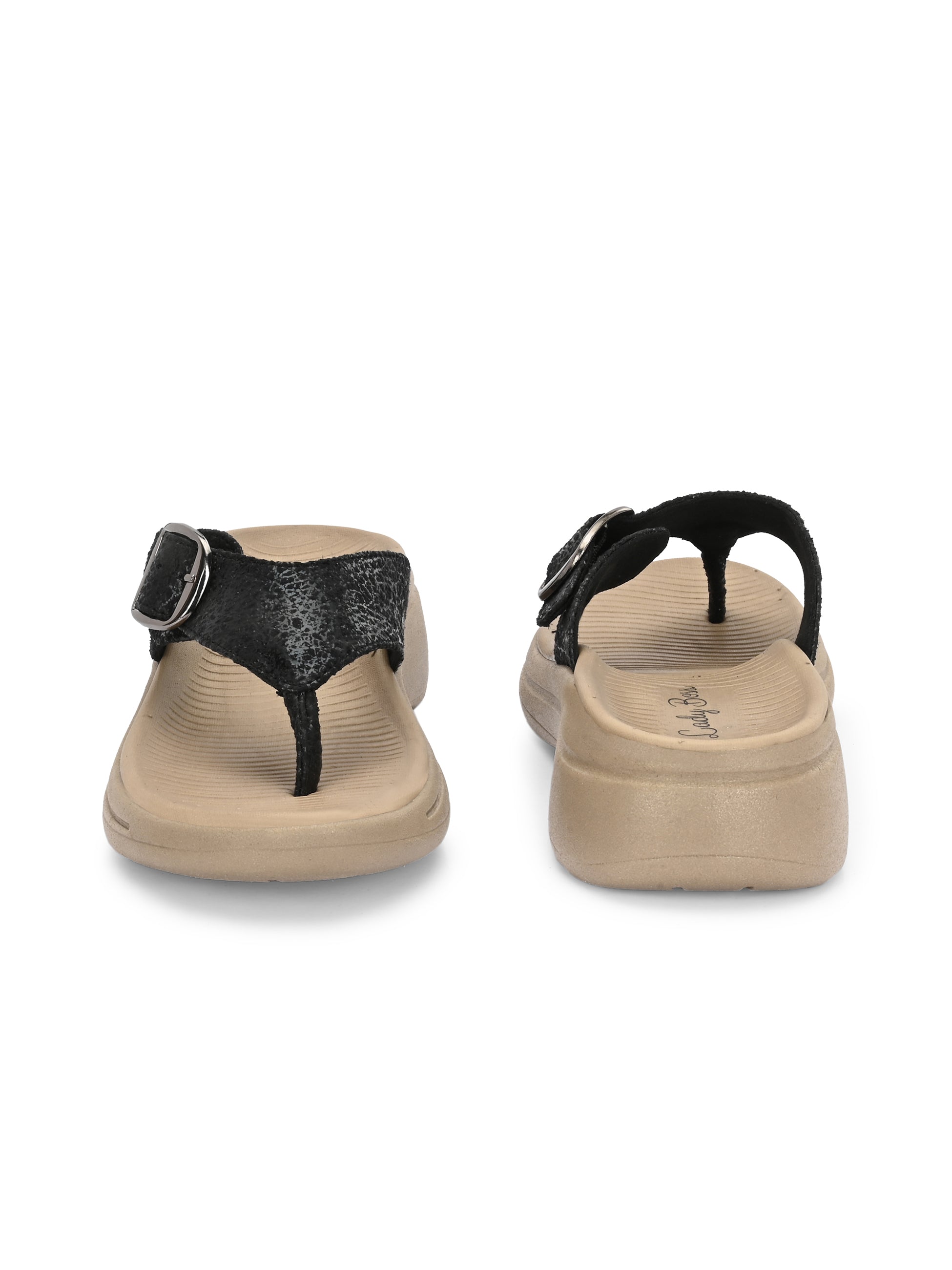 BLACK GETAWAY CHAPPALS ladybossbyegoss