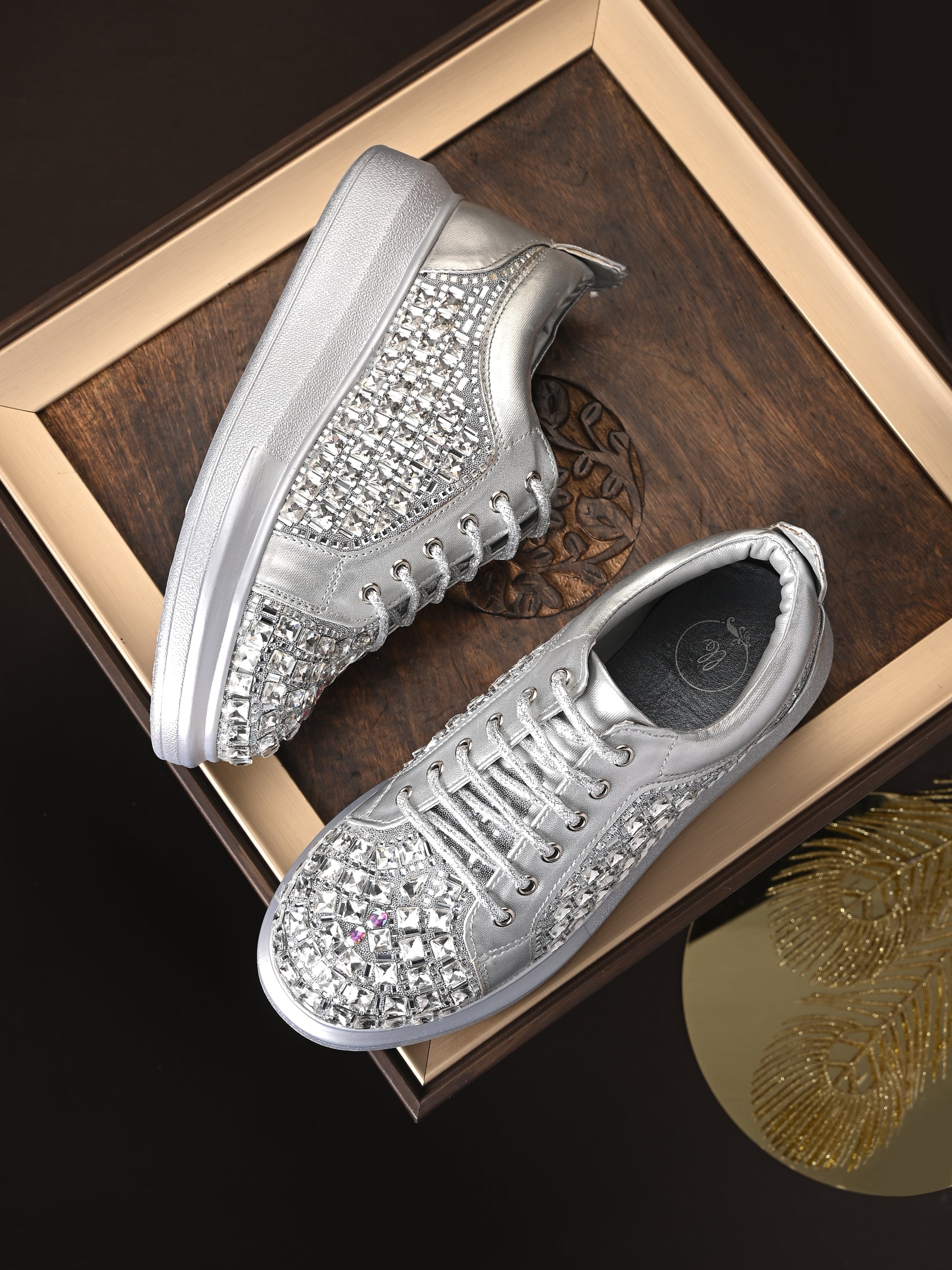 Crysta Bridal Sneakers For Women by Lady Boss ladybossbyegoss