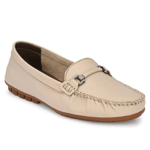 Buckled Casual Loafers For Women egoss-shoes